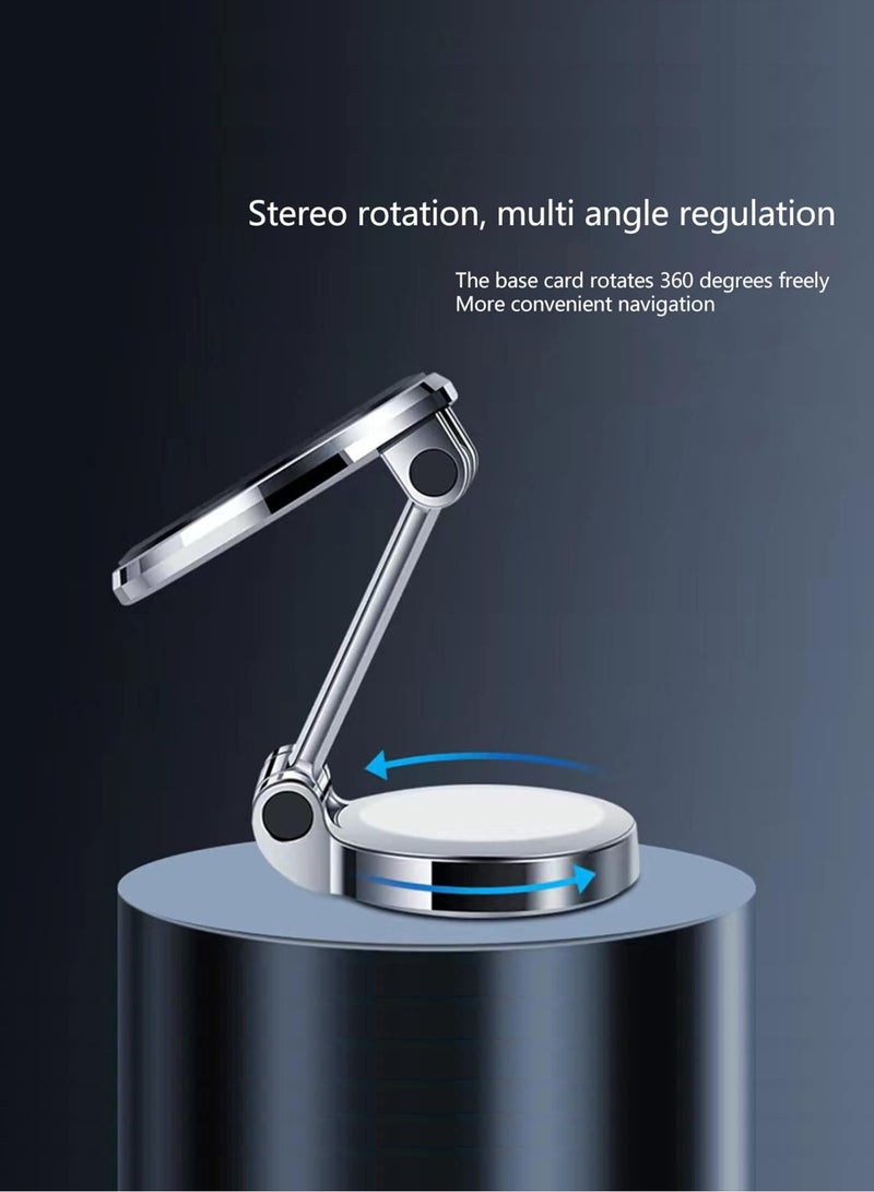 حامل هاتف مغناطيسي للسيارة - 10 مغناطيسات قوية، حامل آمن للسيارة، دوران 360 درجة، مشبك لوحة القيادة وفتحة التهوية، عالمي لهاتف iPhone وSamsung وجميع الهواتف الذكية - Image 2